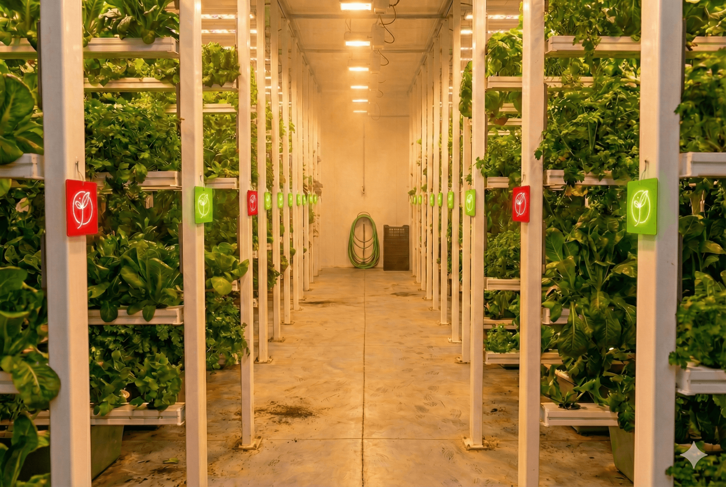 Biosensors deployed in a greenhouse setting